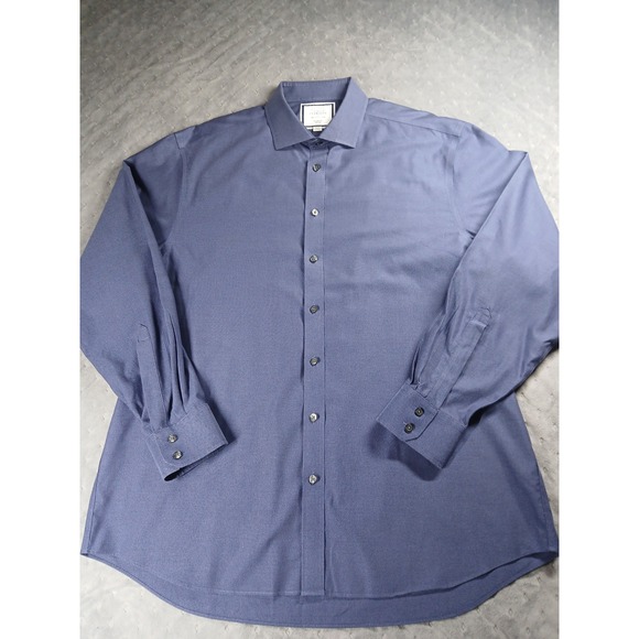 Charles Tyrwhitt Other - Charles Tyrwhitt Dress Shirt Mens 18 37 2XL Classic Fit Non-Iron Royal Blue